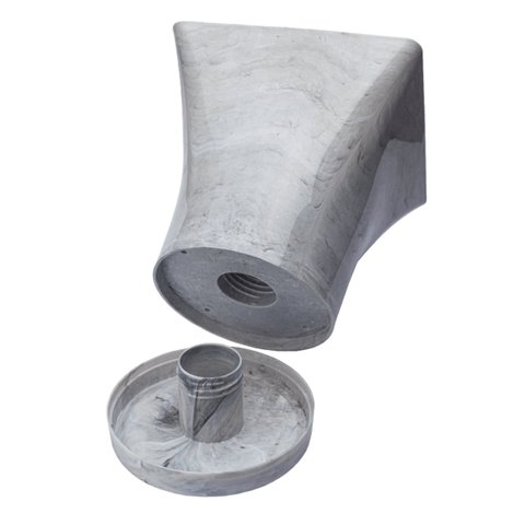 Vaso Planta Cachepô Quadrado Decorativo Anti Dengue 3,5L:Dourado