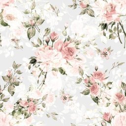 Papel de Parede Adesivo Floral Rosas Vintage - 2