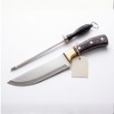 Ver imagem 2 de Kit Faca Artesanal Churrasco Madeira Nobre + Chaira Premium