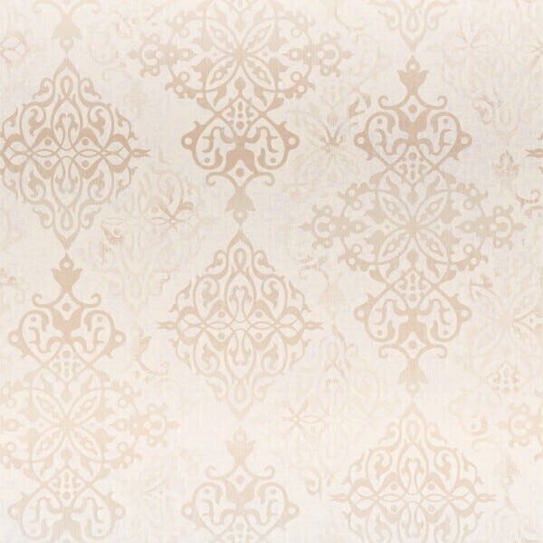 Papel de Parede Adesivo Arabesco Dourado Elementos Floral - 3