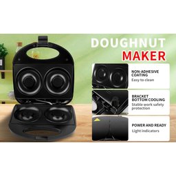 Super Maquina 2 Donuts Grande 10cm Confeitaria Culinária Lanche110v - 2