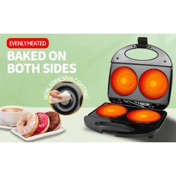 Super Maquina 2 Donuts Grande 10cm Confeitaria Culinária Lanche110v - 3