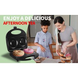 Super Maquina 2 Donuts Grande 10cm Confeitaria Culinária Lanche110v - 8