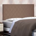 Ver imagem 2 de Cabeceira Painel Queen 1,60m Esmeralda Suede Caramelo - Pallazio