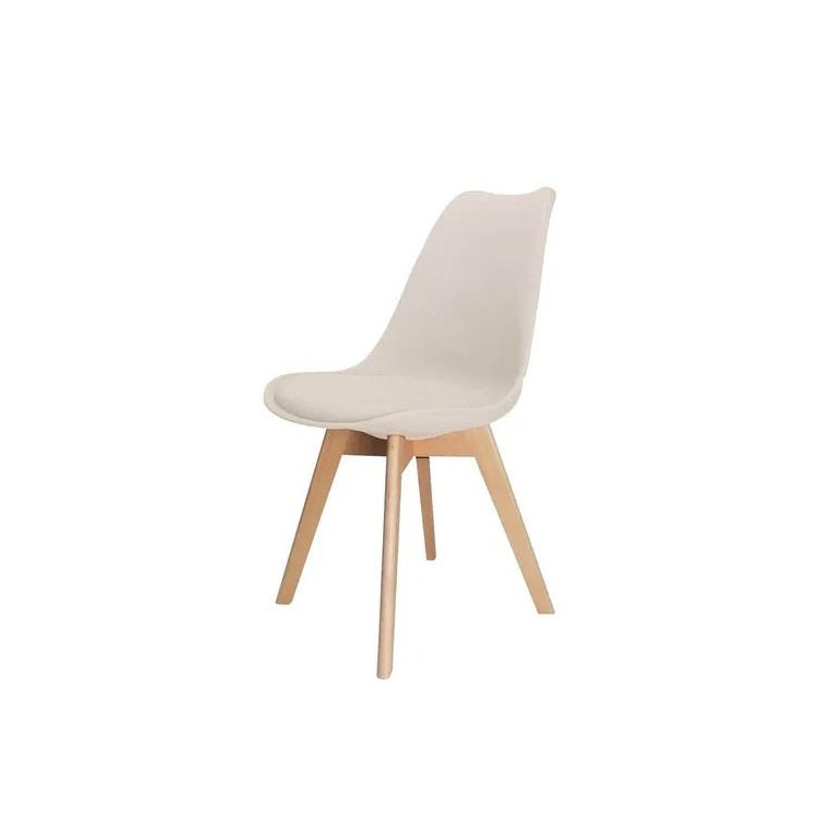 Kit 4 Cadeiras Leda Saarinen Design Bege
