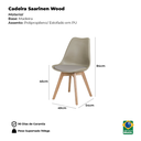 Ver imagem 5 de Kit 4 Cadeiras Polipropileno Saarinen Leda Wood: Design para Sala de Jantar - Fendi