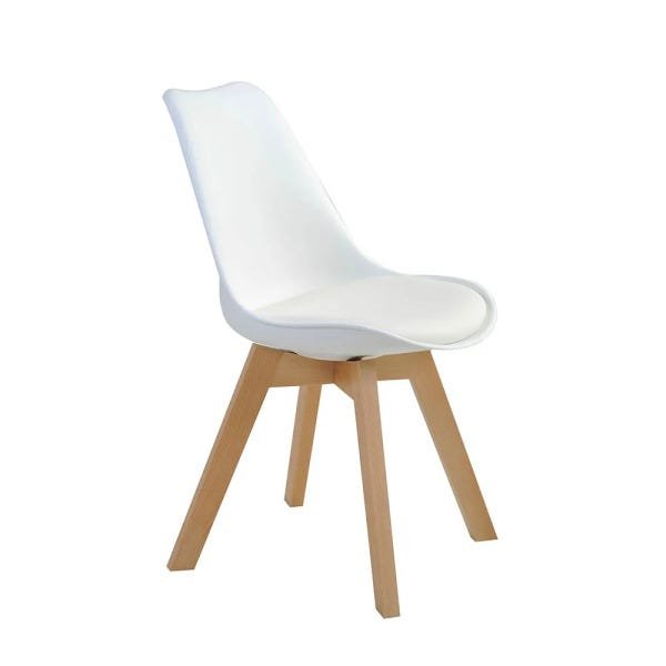 Kit 4 Cadeiras Leda Saarinen Design Branca - 2
