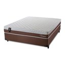 Ver imagem 6 de Conjunto Cama Box Casal Venice 138x188x60 Marrom/Branco c/Molas Ensacadas