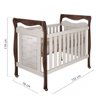 Berço Mini Cama Painel Treliça com Rodízios Tiago Tigus Baby - 4