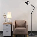 Ver imagem 4 de Luminária Abajur Articulada pedestal Chão Metal Lustre Coluna 1,90m