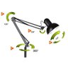 Luminária Abajur Articulada pedestal Chão Metal Lustre Coluna 1,90m - 6
