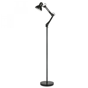 Luminária Abajur Articulada pedestal Chão Metal Lustre Coluna 1,90m