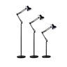 Luminária Abajur Articulada pedestal Chão Metal Lustre Coluna 1,90m - 2