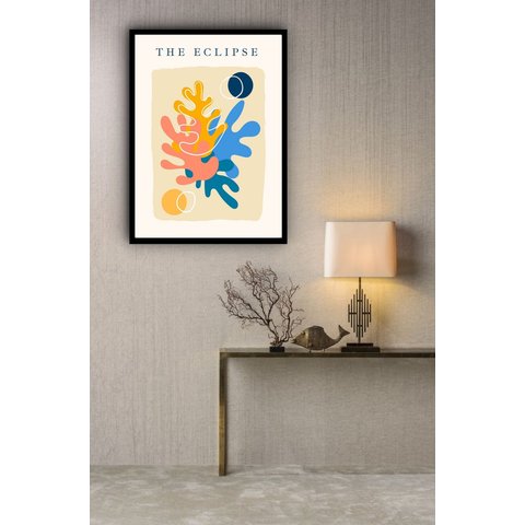 Quadro Decorativo Matisse The Eclipse - 70x50cm:moldura Branca