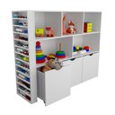 Ver imagem 2 de Cópia - Organizador Hannah + Estante Ada 100% Mdf