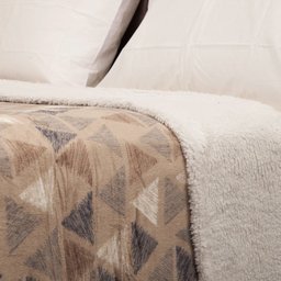 Cobertor Casal Home Design Áustria Condor Bege - 3