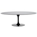 Ver imagem 1 de Mesa de Jantar Saarinen Oval 160x90cm Madeira Base Preta Laca Preta