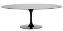 Ver imagem 1 de Mesa de Jantar Saarinen Oval 160x90cm Madeira Base Preta Laca Preta