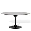 Ver imagem 2 de Mesa de Jantar Saarinen Oval 160x90cm Madeira Base Preta Laca Preta