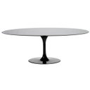 Ver imagem 1 de Mesa de Jantar Saarinen Oval 160x90cm Madeira Base Preta Laca Preta