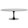 Mesa de Jantar Saarinen Oval 160x90cm Madeira Base Preta Laca Preta - 1