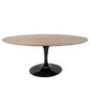 Ver imagem 1 de Mesa de Jantar Saarinen Oval 180x100cm Madeira Base Preta Imbuia