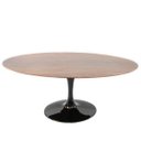 Ver imagem 1 de Mesa de Jantar Saarinen Oval 244x137cm  Base Preta Tampo Imbuia