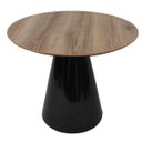 Ver imagem 1 de Mesa de Jantar Cone 140cm Base Preta Mezzo Castani