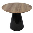 Ver imagem 1 de Mesa de Jantar Cone 120cm Laca Preta Mezzo Castani