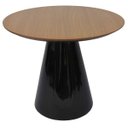 Ver imagem 1 de Mesa de Jantar Cone 120cm Laca Preta Nogueira