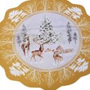 Ver imagem 2 de Kit de 4 Jogo Americano Corte a Laser Natal Dourado- Dourado