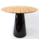 Ver imagem 3 de Mesa de Jantar Cone 90cm Base Preta Nogueira