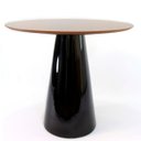 Ver imagem 3 de Mesa de Jantar Cone 80cm Base Preta Pau Ferro