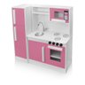 Cozinha Infantil Branco e Rosa Completa com Geladeira Encanto - 5