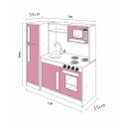 Ver imagem 3 de Cozinha Infantil Branco e Rosa Completa com Geladeira Encanto