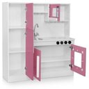 Ver imagem 4 de Cozinha Infantil Branco e Rosa Completa com Geladeira Encanto