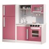 Cozinha Infantil Branco e Rosa Completa com Geladeira Encanto - 1