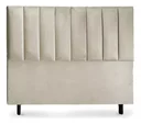Ver imagem 1 de Cabeceira de Cama Box Carla King 195 Cm Suede Bege - do Lar Móveis e Decoração