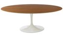 Ver imagem 1 de Mesa Saarinen Oval 120x80cm Madeira Base Branca Freijó