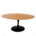 Ver imagem 3 de Mesa Saarinen Oval 120x80cm Madeira Base Preta Freijó