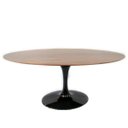 Ver imagem 2 de Mesa Saarinen Oval 120x80cm Madeira Base Preta Imbuia