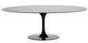 Ver imagem 1 de Mesa Saarinen Oval 120x80cm Madeira Base Preta Laca Preta