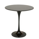 Ver imagem 1 de Mesa de Apoio Saarinen Altura 60cm Tampo 60cm Mdf Laca Laca Preta