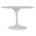 Ver imagem 1 de Base de Mesa de Jantar Saarinen Oval para Tampo de 198x122cm até 244x137cm Branco