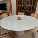Ver imagem 3 de Mesa de Jantar Cone 150cm Laca Branca