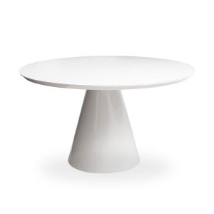 Mesa de Jantar Cone 140cm Laca Branca