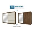 Ver imagem 5 de Guarda-roupa Casal com Espelho 2 Portas 6 Gavetas Sevilha 7773 Flex Color