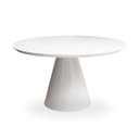 Ver imagem 1 de Mesa de Jantar Cone 80cm Laca Branca