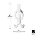 Ver imagem 4 de BUDDY - MINI CABIDEIRO DE PORTA (PARA TOALHAS E PANOS DE PRATO) - KIT COM 2 UNIDADES BRANCO