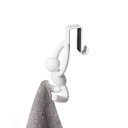 Ver imagem 3 de BUDDY - MINI CABIDEIRO DE PORTA (PARA TOALHAS E PANOS DE PRATO) - KIT COM 2 UNIDADES BRANCO